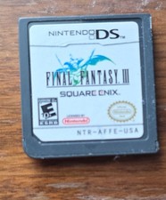 Final Fantasy 3 III DS Game Cartridge Only (Nintendo DS 2006) Authentic! Tested