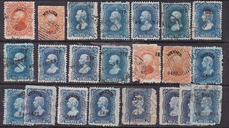 MEXICO^^^sc#108,109,119120 x22 used CLASSICS ( District  study) @r um503mex03