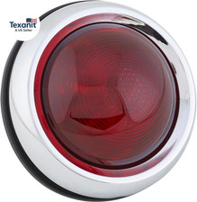 1950 Pontiac Red Tail Light Assembly Classic Design Chrome Bezel Red Glass Le