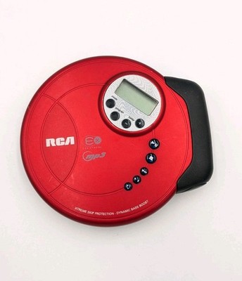 RCA ESP-Xtreme Personal Portable CD Player Model RP2525 Red - Tested & Working