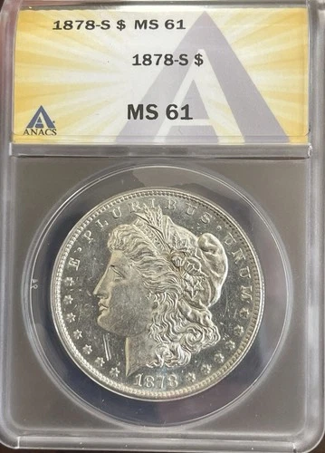 PL! 1878 S Morgan Silver Dollar ~ OBVERSE PROOF LIKE MIRRORS ~ 90% SILVER $1