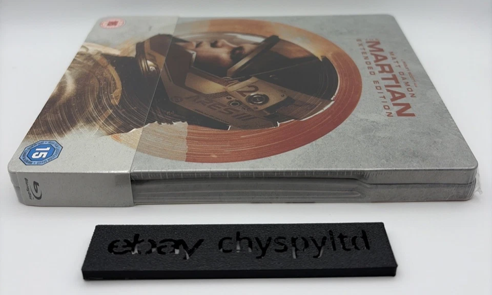 The Martian Extended Edition UK Blu Ray Steelbook Matt Damon V Rare NEW & SEALED - Image 4 of 4