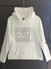 Damen Sweatshirt💎Key Largo💎weiß Strass Baumwolle Gr. 40/42