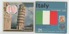 ITALY View-Master Packet B-180 with Reels 1600-ABC and Coin and Stamp Exc. Cond.