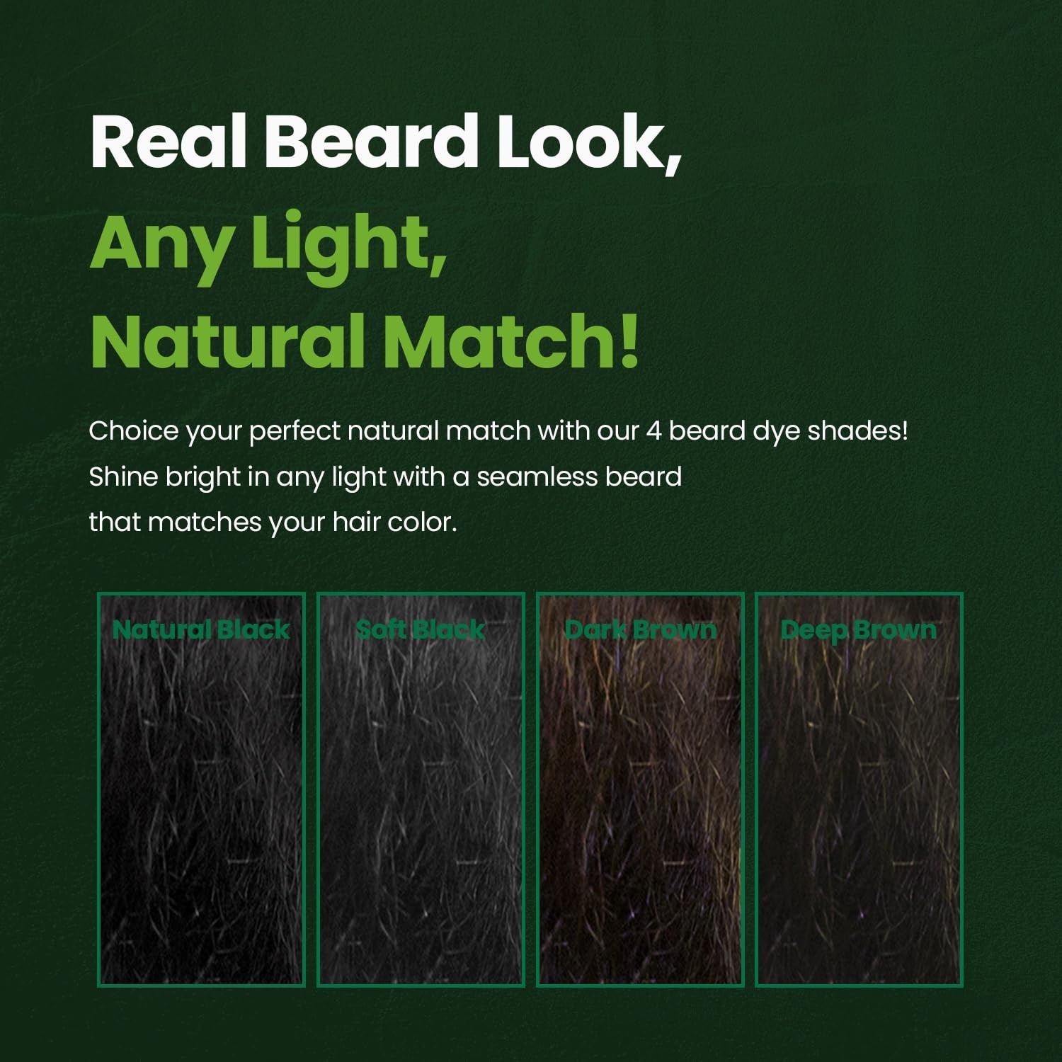 Herb For Men Mustache & Beard Dye (Nature Black, 1 Pack), PPD-Free Ammonia-Fr...