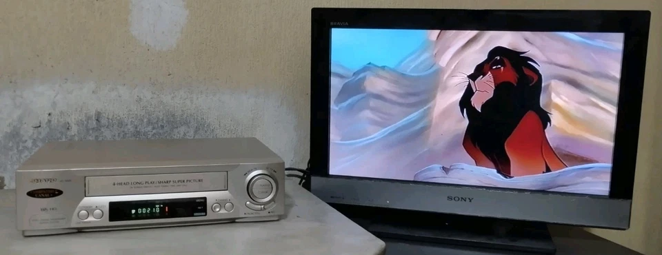 SHARP VC-M50 VIDEOREGISTRATORE VHS 4 TESTINE CON TELECOMANDO ORIGINALE - Immagine 2 di 4