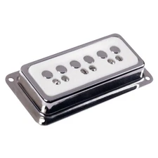 DeArmond Dynasonic Single Coil Neck Pickup, Nickel/White