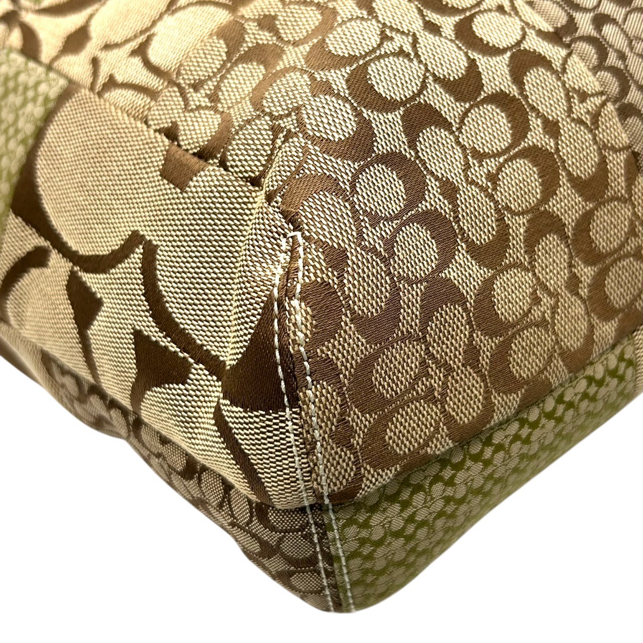 Authentic COACH Patchwork Signature Tote Bag 1008… - image 14