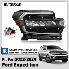 For 2022-2024 Ford Expedition Full LED Headlight w/o Signature Light Right Side