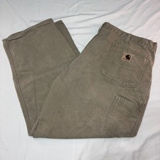 Carhartt Carpenter Canvas Wide Leg Work Pants Men  s 42x30