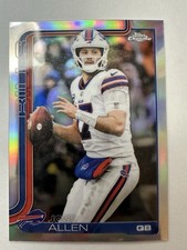 2025 Topps Chrome Football Josh Allen Refractor #34 BILLS