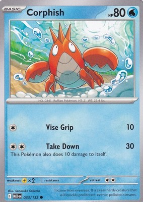 Corphish Common ME01: Mega Evolution 033/132 NM