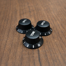 Warmtone CG Anodized Aluminum Strat Knob Set ...