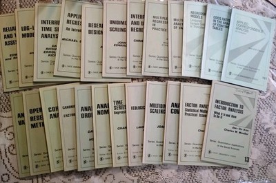 Sage QASS 24 Book Lot Cornell Prof David Ruppert Statistics Social Science Green
