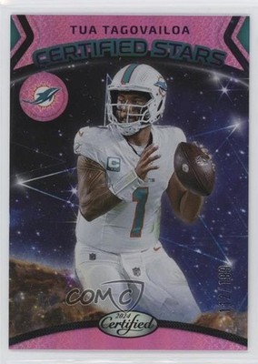 2024 Certified Stars Pink Mirror 112/199 Tua Tagovailoa #12 1e8u