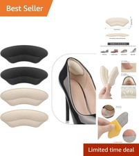 Heel Grip Inserts Cushions for Loose Shoes Unisex 4 Pairs