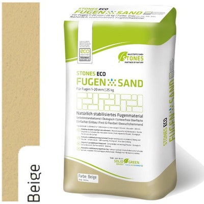 Stones Eco Fugensand 1-20 mm 25kg Einkehrsand Pflasterfugensand