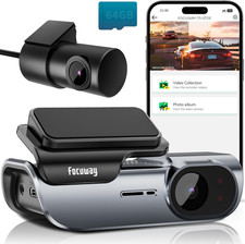4K Front and Rear Dash Cam: Fast 5Ghz Wifi  Hands-Free Voice Control, Compact H