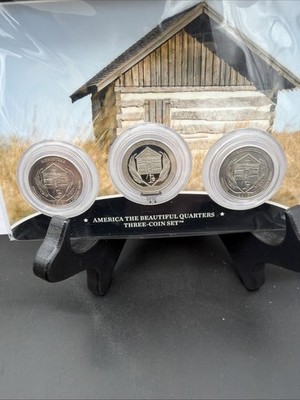 2015 P/D/S National Park 3-Coin Set US Mint Homestead Nebraska ATB Quarter NF5