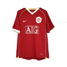 Vintage Manchester United 2006-07 Nike Home Jersey Soccer Football Shirt Men's M