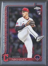 2025 Topps Chrome Update Doug Nikhazy Rookie #USC119 Cleveland Guardians (RC)