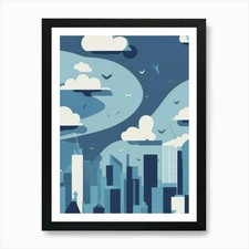 Weather Website Hero Background Ima Framed Wall Art Poster Canvas Print Picture