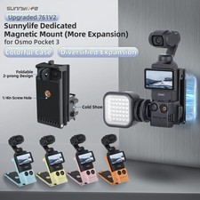 Magnetic Mount 1/4in Adapter Cold Shoe Tabletop Base Bracket for Osmo Pocket 3