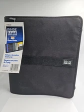 Vintage Mead Five Star Black 3 Ring Trapper Keeper Zipper School/Office Binder