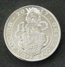 2017 The Queens Beasts Unicorn of Scotland UK £5 Five Pound BU Coin