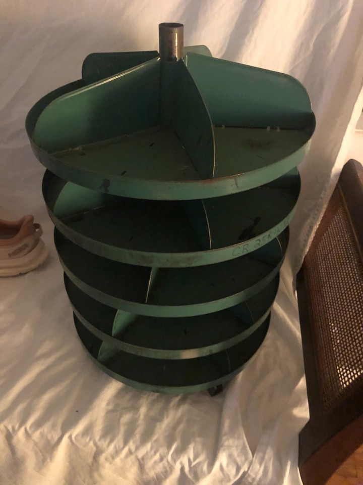 Rotating Part Collection Vintage Industrial 5-tier Rotating Parts Tool Bin Rotabin Style ...