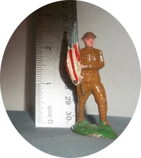 K725~ Very Nice Early Barclay #2B9 ~ Soldier With Flag !