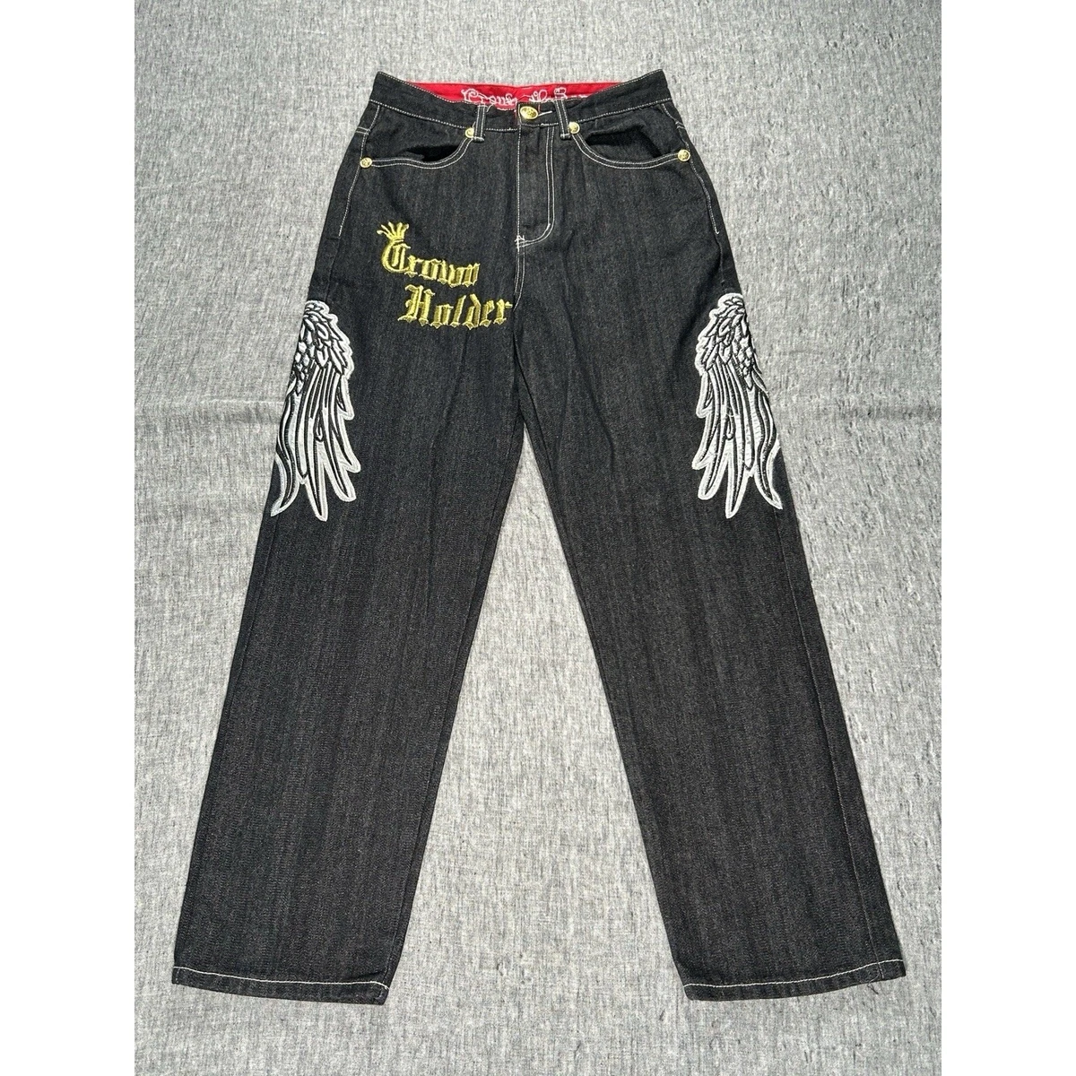 Crown Holder Hip Hop Jeans for Men for sale | eBay