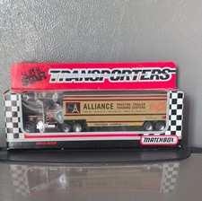 Matchbox Super Star Transporters CY104 Racing Team Truck Black Gold 1992
