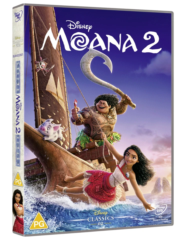 Disney's Moana 2 (DVD) Auli'I Cravalho Dwayne Johnson Hualalai Chung - image 2 of 3