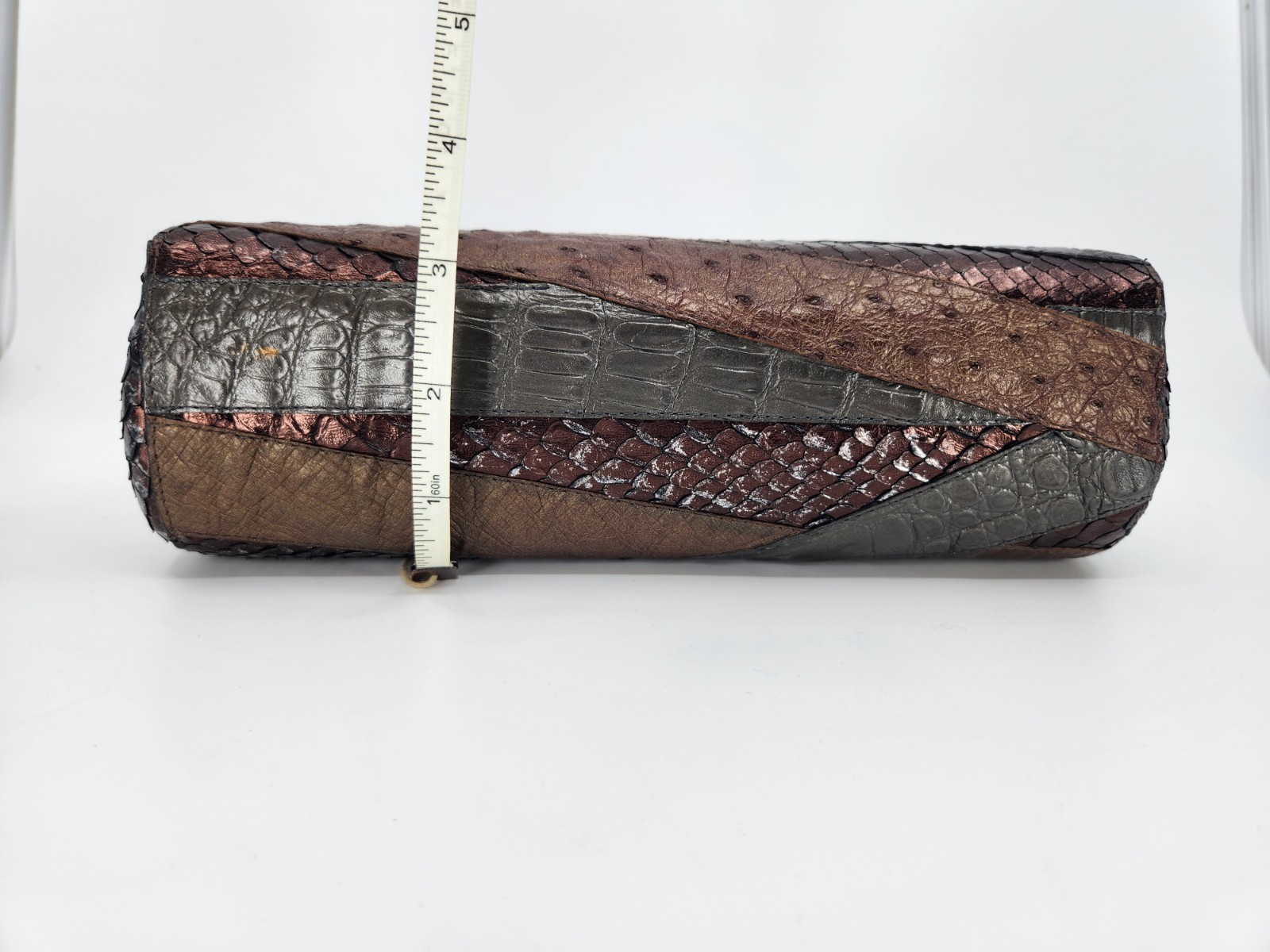 Nancy Gonzalez Cluch Patchwork Alligator Python O… - image 10