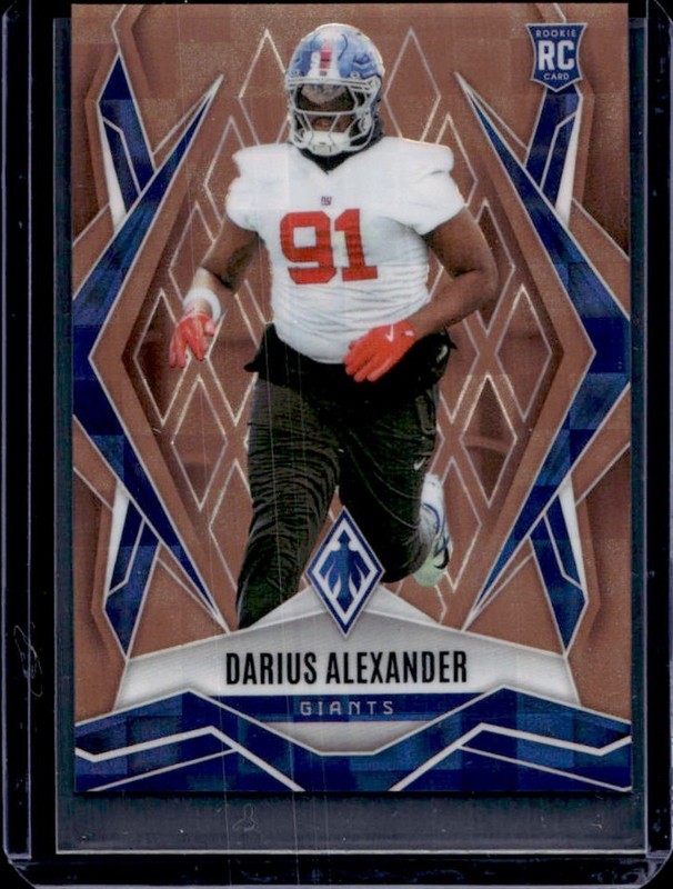 2025 Panini Phoenix Darius Alexander RC Bronze Pandora Prizm #/125 Giants