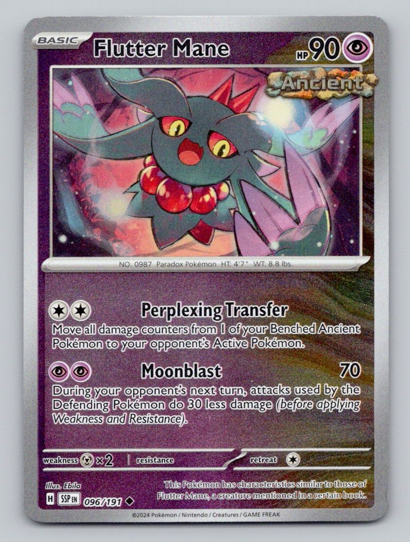 Reverse Holo Flutter Mane 096/191 Uncommon Surging Sparks Pokemon