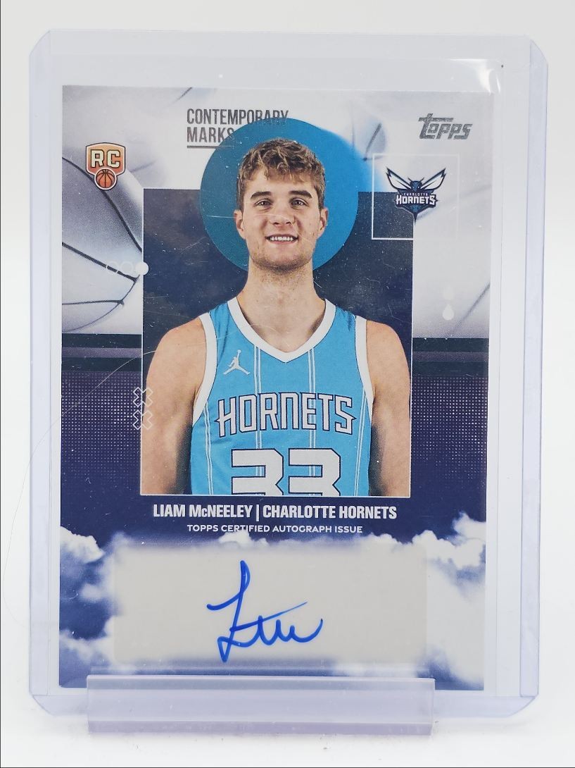 LIAM MCNEELEY 2025-26 TOPPS CONTEMPORARY MARKS ROOKIE HORNETS RC AUTO Q5829