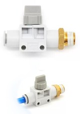 Pneumatic Components Flow Control HVFS Hand Valve Fitting Throttle Check Valve