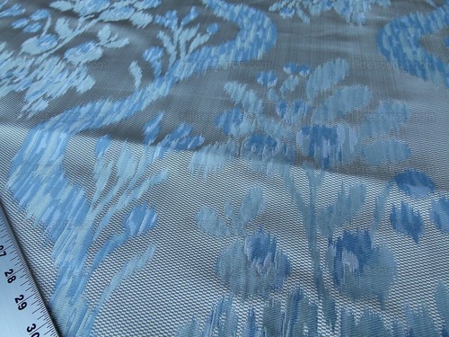 By Yd Scalamandre VISBY TAHOE BLUE OLD WORLD WEAVERS 100% SILK Lampas RP USD896 - 第 6/11 張圖片