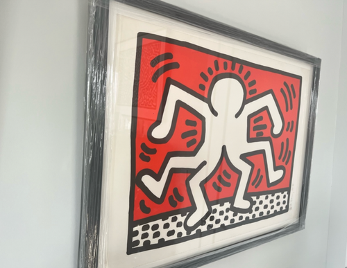Rare Signed Keith Haring 'Double Man, 1986' Lithograph L. 62 Low Edition Pop Art - Picture 4 of 5