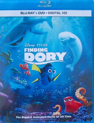 Finding Dory  (Blu-ray/DVD Combo, 2016, Animated) Ellen DeGeneres, Albert Brooks