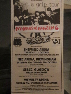 AEROSMITH - LIVE TOUR 1994 1997 1999 1989 1993 1998 original