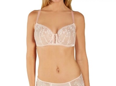 Simone Perele 271393 Woman Petal Powder Orphee Half Cup Demi Bra Size 38C