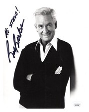 BOB BARKER HAND SIGNED 8x10 PHOTO       AMAZING POSE      TO STEVE      JSA