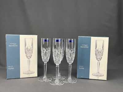 12 New Waterford Crystal Marquis Brookside Champagne Flutes in Boxes