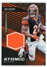 Joe Mixon 2019 Panini Obsidian Atomic Material Jersey Relic Orange Parallel #/50