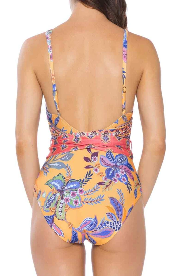 Traje de baño de una pieza BECCA by Rebecca Virtue Tapestry Bloom talla M L127201 Foto 2 de 2