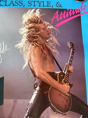 141 1989 Gibson Guitar OZZY OSBOURNE PROMO POSTER Zakk WYLDE Black