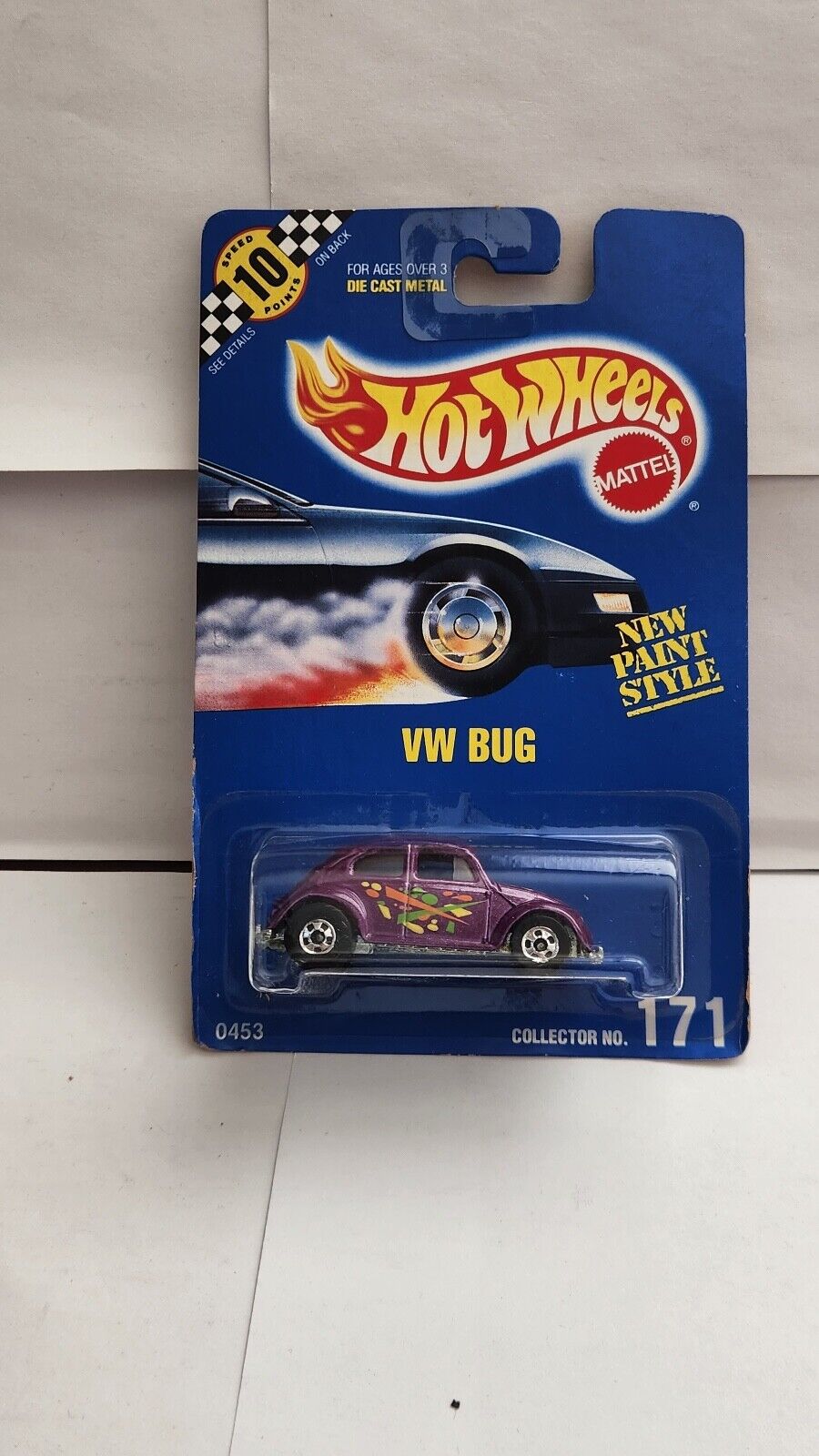 1998 Hot Wheels Surf 'N Fun Series 2/4 VW Bug Blue Volkswagen Beetle #962  NOC